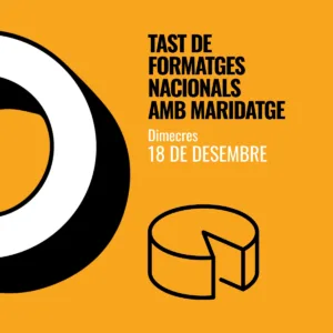 Miércoles 18 de diciembre: cata de quesos nacionales con maridaje.