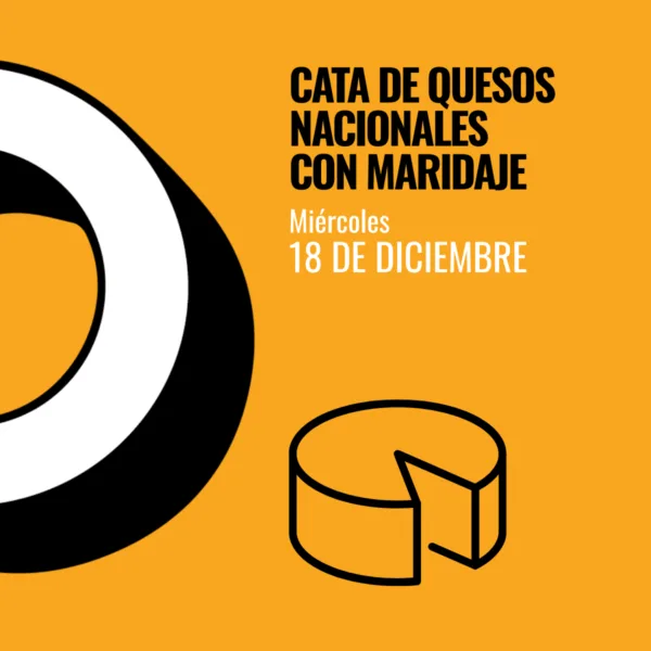 Miércoles 18 de diciembre: cata de quesos nacionales con maridaje