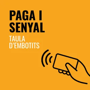 Paga y señal Tabla de embutidos