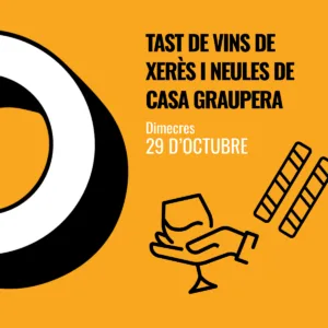 Miércoles 29 de octubre: cata de vinos de jerez y barquillos de Casa Graupera